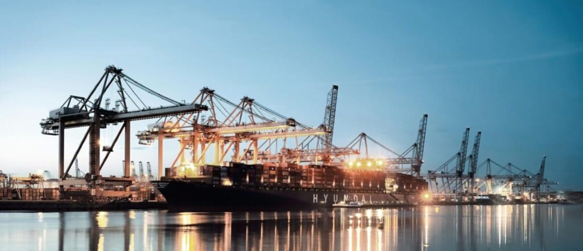 marine port used to import-export goods